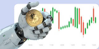 Dashboardweergave van het Luwte Winstbeek cryptocurrency handelsplatform